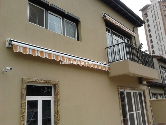 Customized Outdoor Sun Shade Aluminum Awning Half Cassette Canopy Retractable Arm Awning