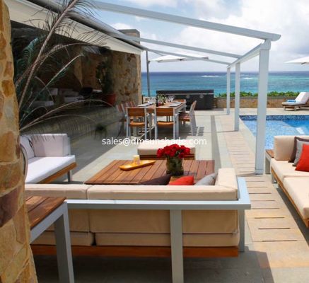 Waterproof Retractable PVC Pergola Awning