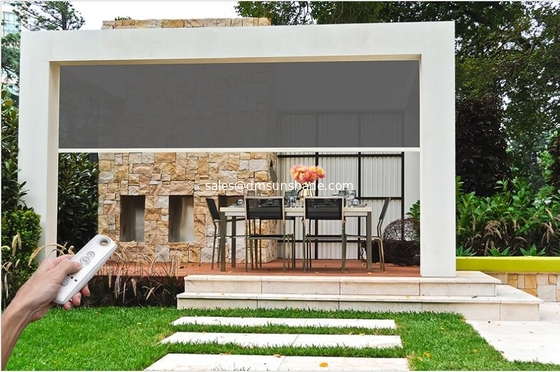 Pencereler Patio Zip Track Perdeler Açık Rüzgar geçirmez Rol perdeler