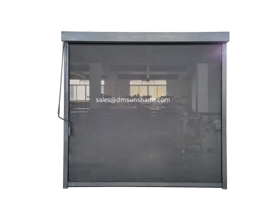 Dış Kapı Pencere Kenarı Manuel Kranklı Rulo Fermuarlı Rüzgar Geçirmez Stor