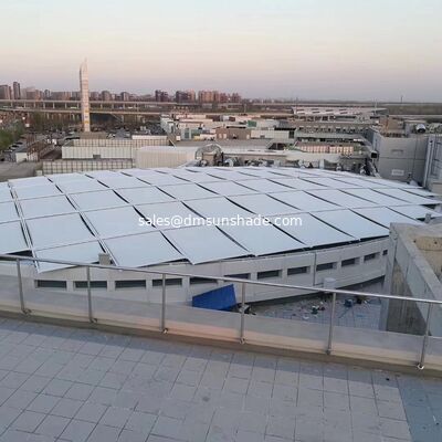 Çekilebilir Güneş Odası Kanopisi, Cam Güneş Odası için Çekilebilir Çatı Gölge Çatısı, Patio Konservatuarı için Özel Dış Güneş Gölge Kanopisi, UV Koruması ve Isıtma
