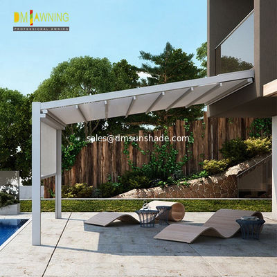 Su geçirmez geri çekilebilir PVC Pergola Çatısı